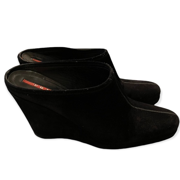 COPY - Prada suede wedge mules - Picture 3 of 5